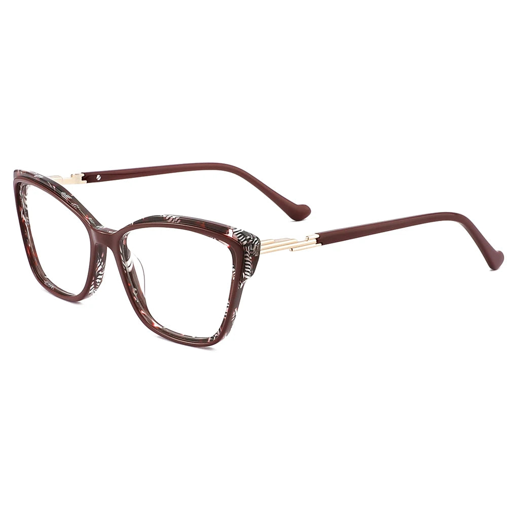 FEROCE Solid Luxury Optical Designer Frames Ladies Acetate Eyeglasses Eyewear MegaBDM