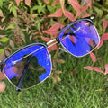Color changing Fast 2026 Glasses For Men Photochromic Lenses Anti Blue Light UV400 Metal Black Gold Square function 2 in 1