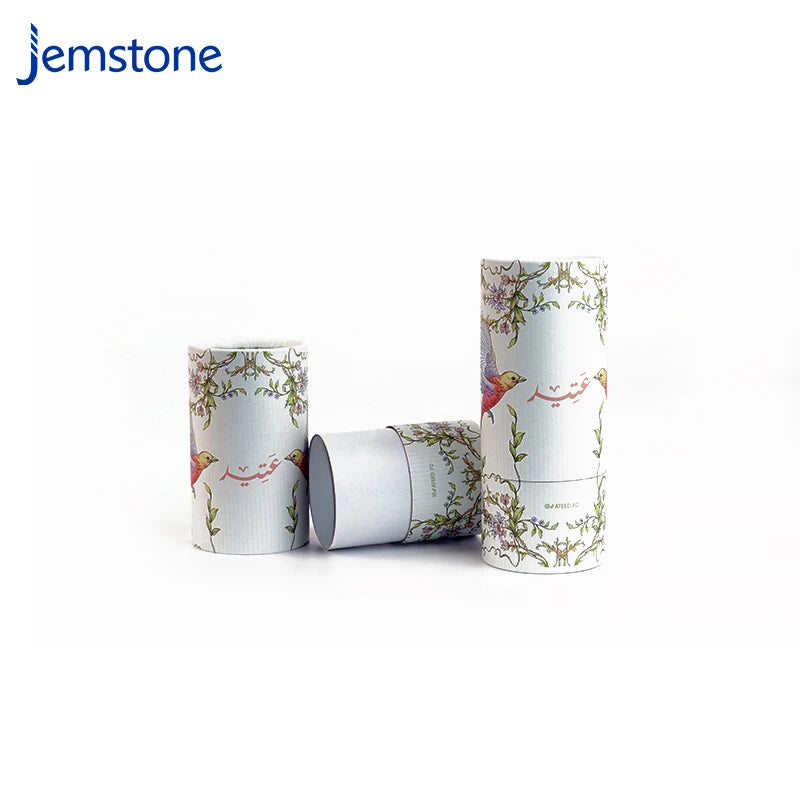 Custom Recyclable Cosmetic Dropper Bottle Kraft Cardboard Tube Packaging Essential Oil Skincare Perfume Paper Cylinder Packaging