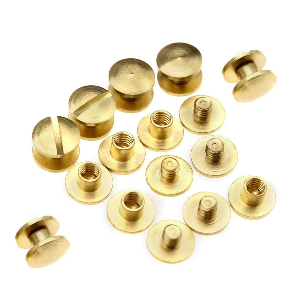 Custom Copper/Brass/Aluminum Metal Rivets - Durable for Leather Crafts Leather Goods Cork Products Leather Labels DIY Projects