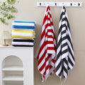 Wholesaler Branded High Quality Extra Large Oversized Print Logo Stripe Cotton Custom Beach Towel
