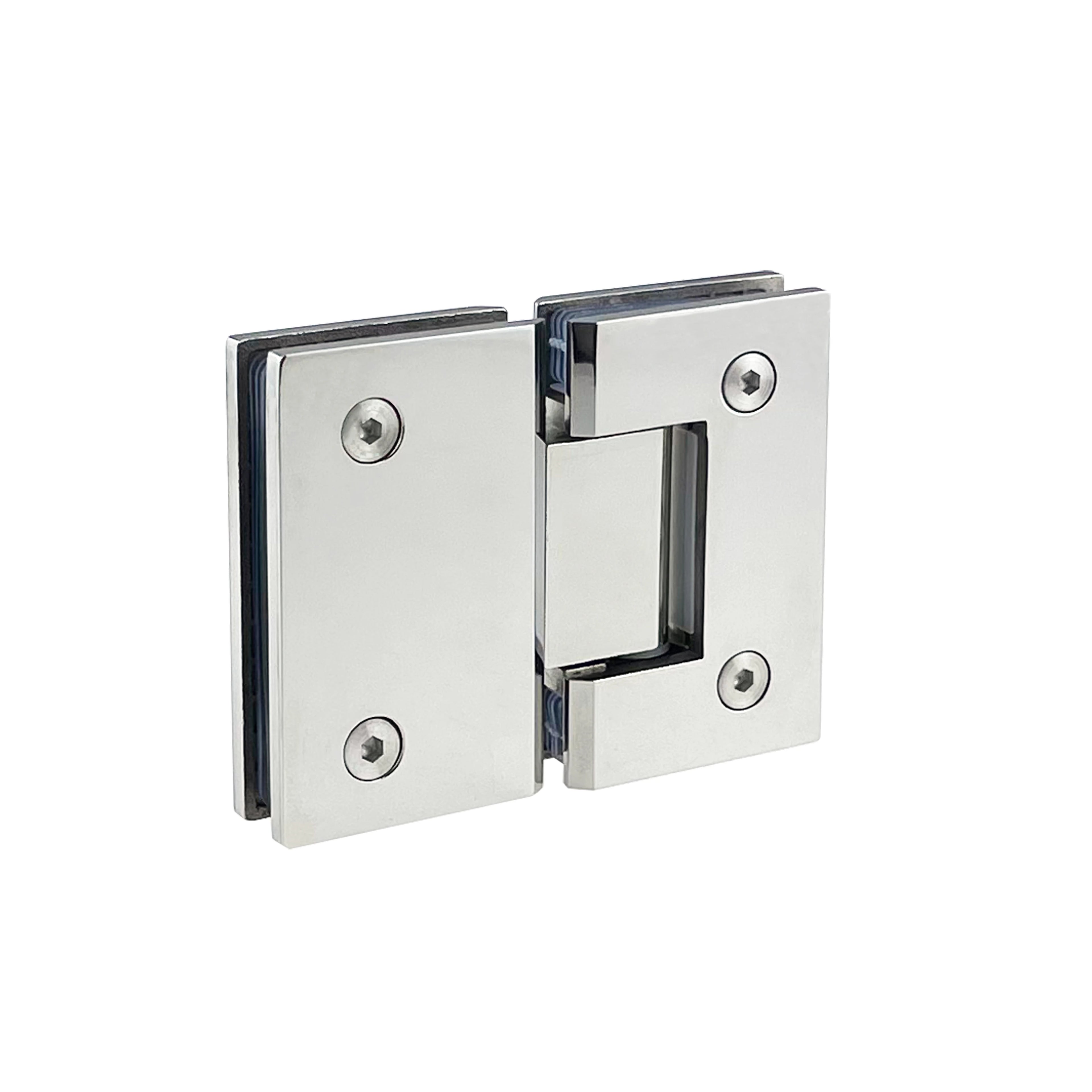Glass Heavy Duty Stainless Steel Shower Door Hinge 180 Degree Glass to Glass for Shower Room