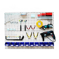 600*400mm0.8mm Car Garage Square Hole Pegboard Cold Rolled Steel Wall Mounted Tool Storage Hanging Board