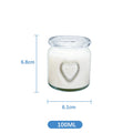 100ml 120ml 150ml Heart Shaped Pattern Containers Glass Pudding Bottles With Lids  Milk Sauce Yogurt Pudding Glass Jar