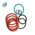 Longcheng Custom Various Colors & Sizes Flat Rubber O-Rings (NBR/HNBR/FFKM/FKM/NR/EPDM) 30~90 Shore Hardness MOQ 20pcs for Seals
