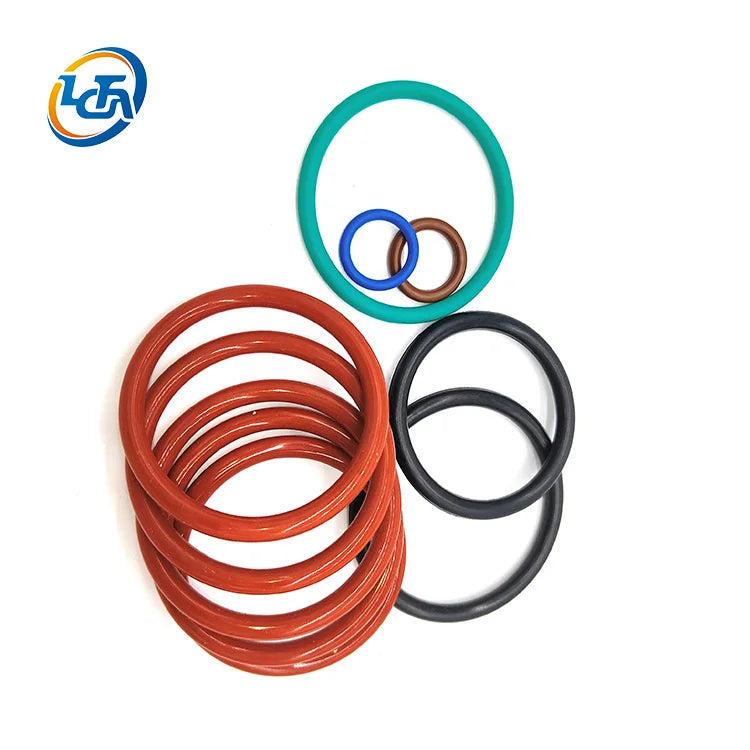 Longcheng Custom Various Colors & Sizes Flat Rubber O-Rings (NBR/HNBR/FFKM/FKM/NR/EPDM) 30~90 Shore Hardness MOQ 20pcs for Seals