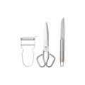 Bergner Helpy Collection 3-Piece Stainless Steel Kitchen Utensil Set