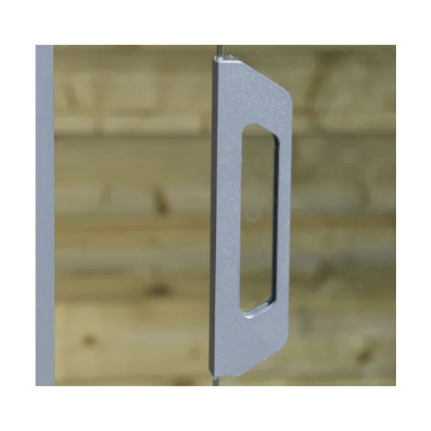 Self-clamping Handle for 10 mm Glass Anthracite Handle for Sliding Door and Sliding Wall