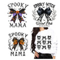 Wholesale Transfers Custom for T Shirts Transfers Custom for Shirts Ready Ghosts and Bows Screen Print Transfer Design