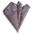 Brown White Shawl Patterned Cotton Collar Handkerchief
