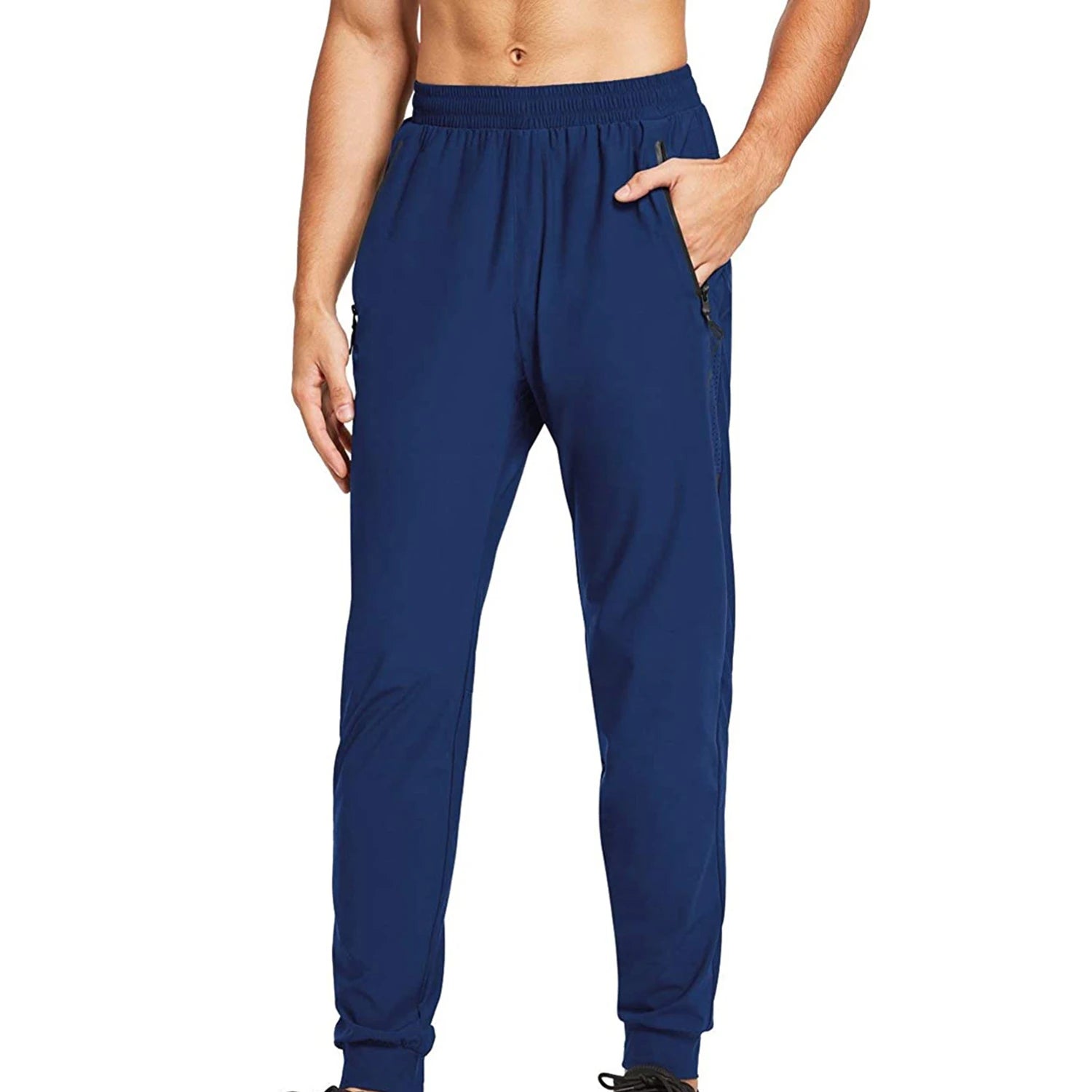 Comfortable Latest Design New Arrival Mid Drawstring Waist Fitness Wear Men Sweatpants Fleece Material Joggers Breathable