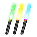 LED Swinging Glow Sticks with RGB Lights-Portable Party Concert Accessories for Graduation Outdoor Use Replaceable AAA Batteries