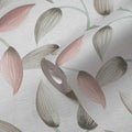 Made in Germany - Wallpaper rolls Leaf Tendril Green Pink Cream - Non Woven Vinyl - Wallpaper Leaves for Walls - 1005 x 053 m