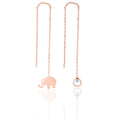 Azuris Long Dangle Combination Earrings 925 Sterling Silver Made in Turkey