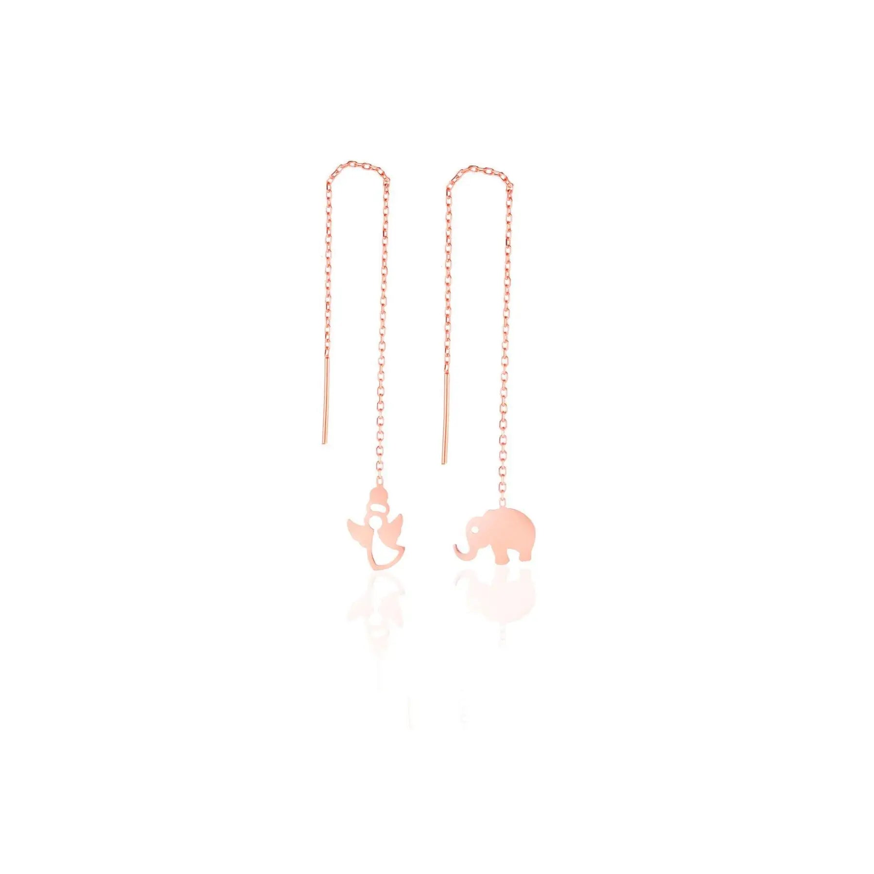 Azuris 925 Sterling Silver Fine Dangle Earrings Long Turkey