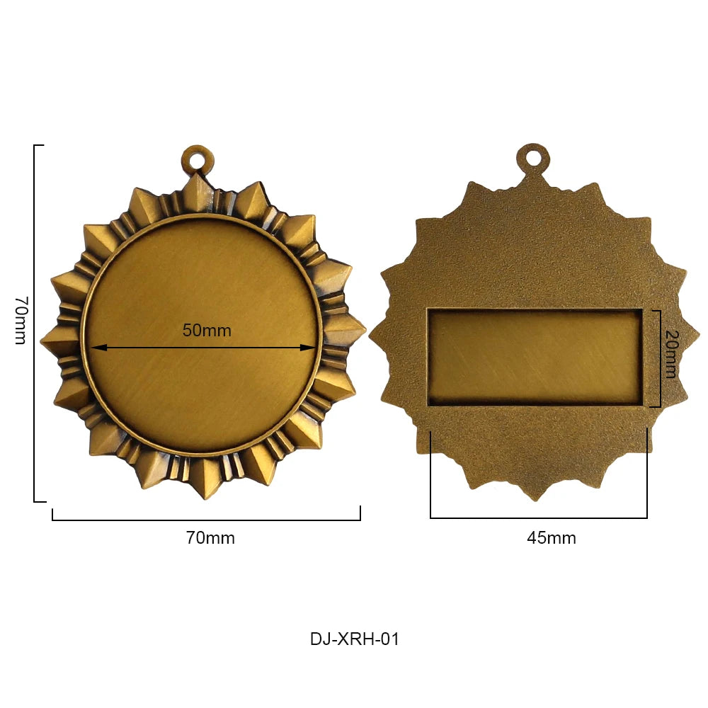Wholesale Existed Molds Medal Factory Cheap Custom Award Medallion Us Honor Medal With Short Ribbon Bar Medals