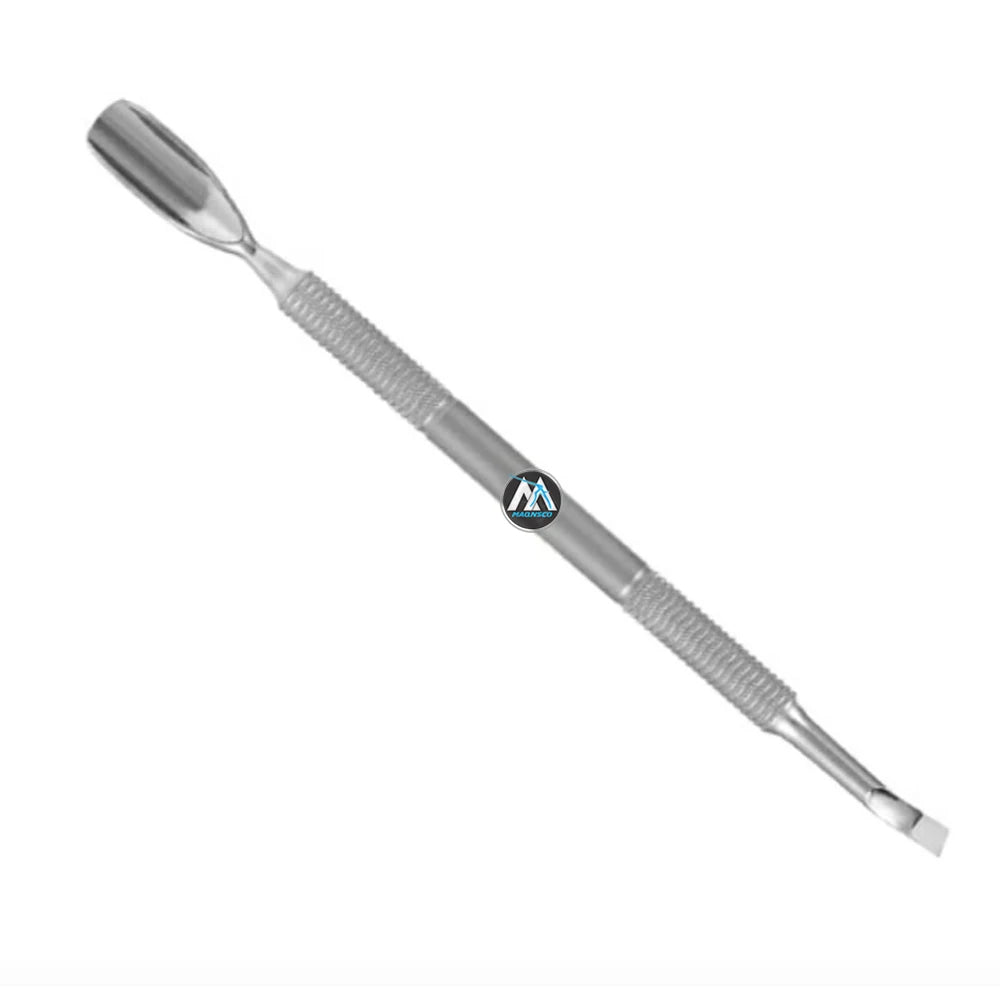 Cuticle Pusher and Spoon Nail Cleaner 2PCS Set Dual Ended Nail Care Tool Easy Use Fingernail and Toenail Pedicure Manicure Tools