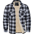Custom Plaid Jackets Winter Long Sleeve Cotton Coats for Men Windproof Casual Shirts Jackets