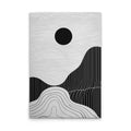Made In Germany - Home Decor Canvas Picture Modern Landscapes Black White - Wall Art Black Grey - Wall Mural On Stretcher Frame