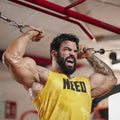 Men's Fitness tank Top Breathable and Slim-fit Trendy Summer Sleeveless Ribbed Vest
