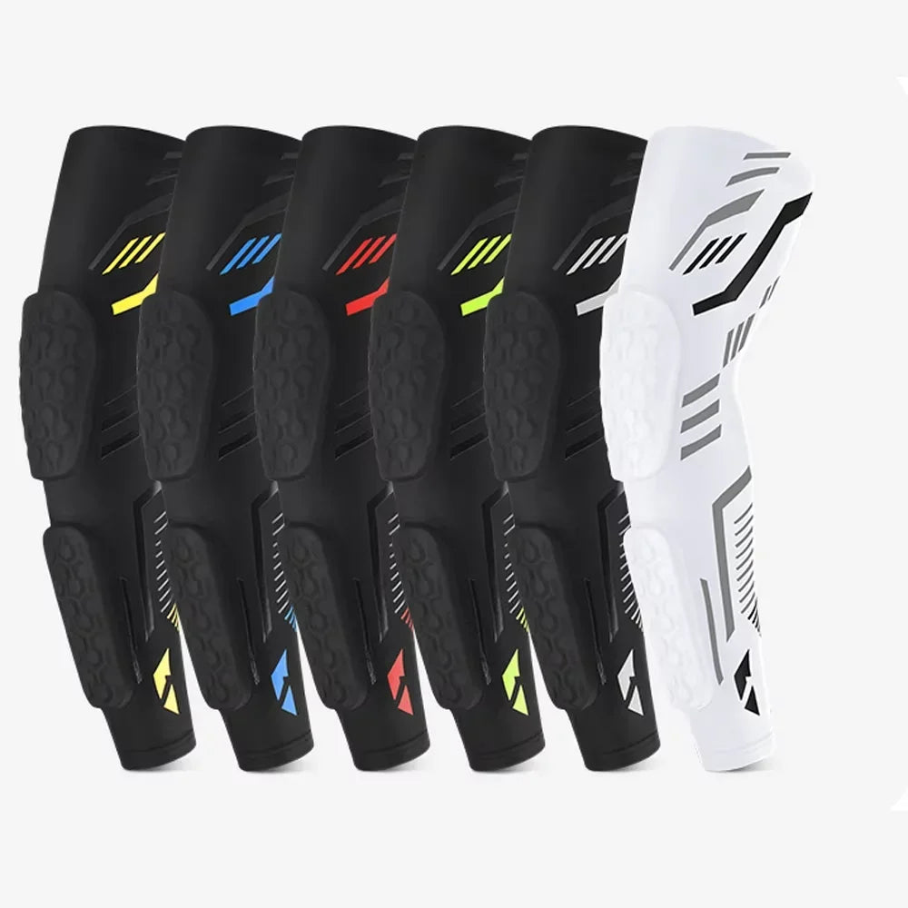 Melenlt Padded Sport Elbow Support Compression Sleeve Ideal for Riding Hiking Jogging & Active Recovery