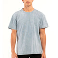 Customized Crew Neck T-Shirts Regular Fit Heavyweight 220 Grams 100% Cotton Acid Wash Print Streetwear Eco-Friendly OEM