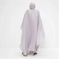 YKD047 Muslim Dress Wome Islamic Clothing Hijabs Traditional Eugene Chiffon Elegant Flowing Robe Long-sleeved 2-piece Classic
