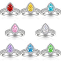 New Arrival CZ 3A Zircon Engagement Wedding Ring 925 Sterling Silver Rhodium Plated Prong Setting Eternity Jewelry