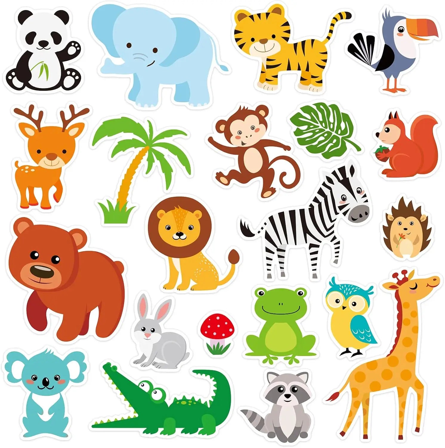 Window Clings Stickers for Kids Window Gel Clings Decals Thick Gel Clings Toddlers Classroom Home Birthday Party Supplies