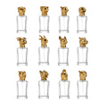Zodiac Animal Head Glass Perfume Bottle 50ml Luxury Design Screen Printed Continuous Spray Square Unique Cover Daily Use Minimum