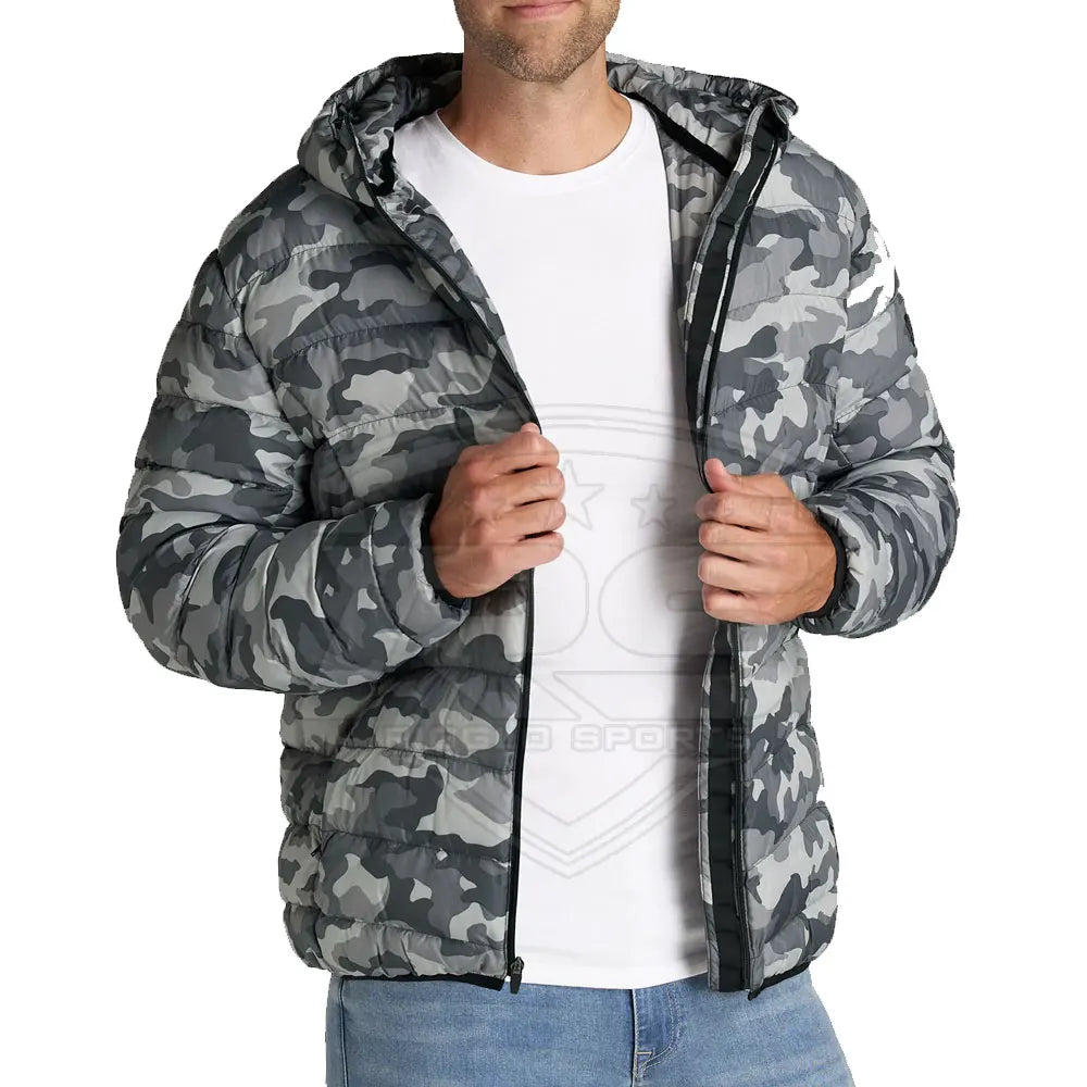Winter Fashion Stylish Winter Custom Design Men's Outerwear Puff Puffer Bubble Quilted Coat Real Tree Camo Mens Down Jacket