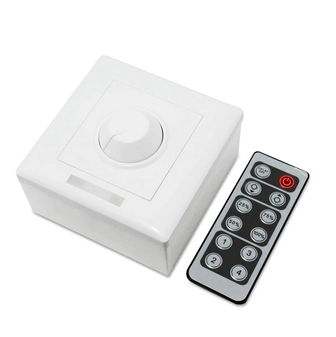 Best Selling DC5V 16A Knob Dimmer with Remote Rotary Dimmer for Single Color Led Strip