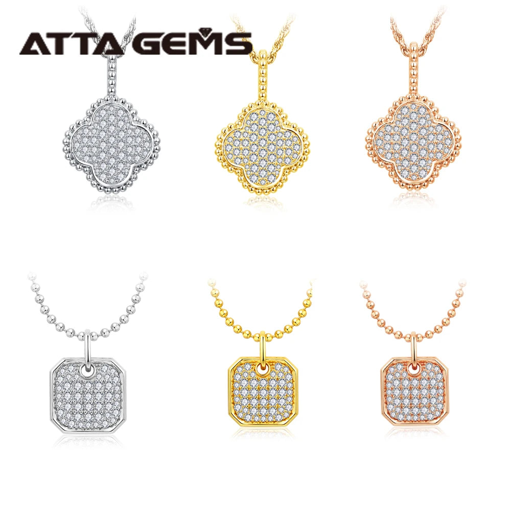 ATTA 2026 Mother's Day Fine Jewelry Gift Birthstone Wholesale MoissaniteDiamond Pendant Necklace Jewelry for Mother's Day