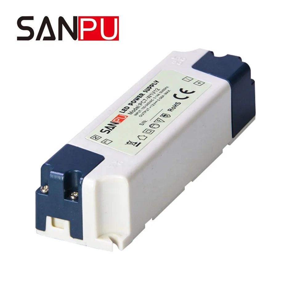 SANPU 60W 12V-24V AC-DC Waterproof Power Supply Plastic Case Dustproof IP40 RGB Color Flexible LED Lighting Strips Single CE