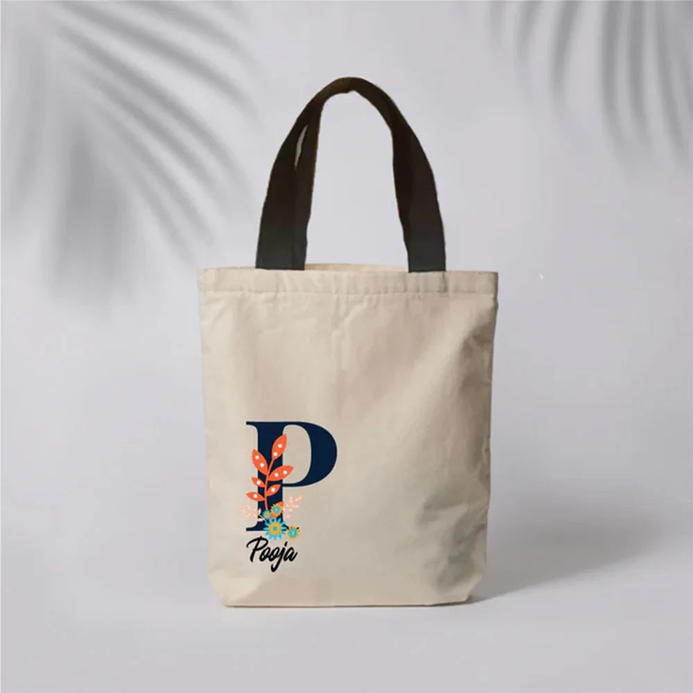Wholesale Eco-friendly Cute Small Cotton Canvas Folding Cartoon Tote Bags for Kids with Custom Printed Options