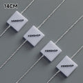 Hot Sale Custom Size Plastic String Garment Accessory Eco-Friendly Folded Hangtag Seal with Taglock Promotional Garment Labels