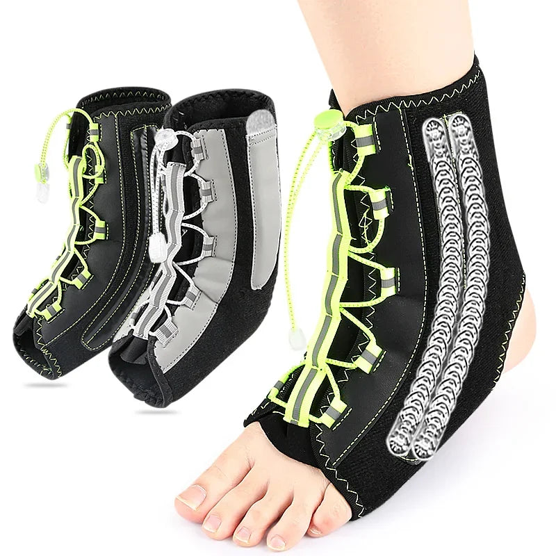 Adjustable Metal Ankle Brace -Support for Sprains Achilles Tendonitis & Plantar Fasciitis Pain Relief