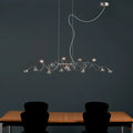 Simple clear and Smoked Glass Shade Ceiling Chandelier for Living Room Ball Modern Decorative Led Chandelier for Home hang Lamp