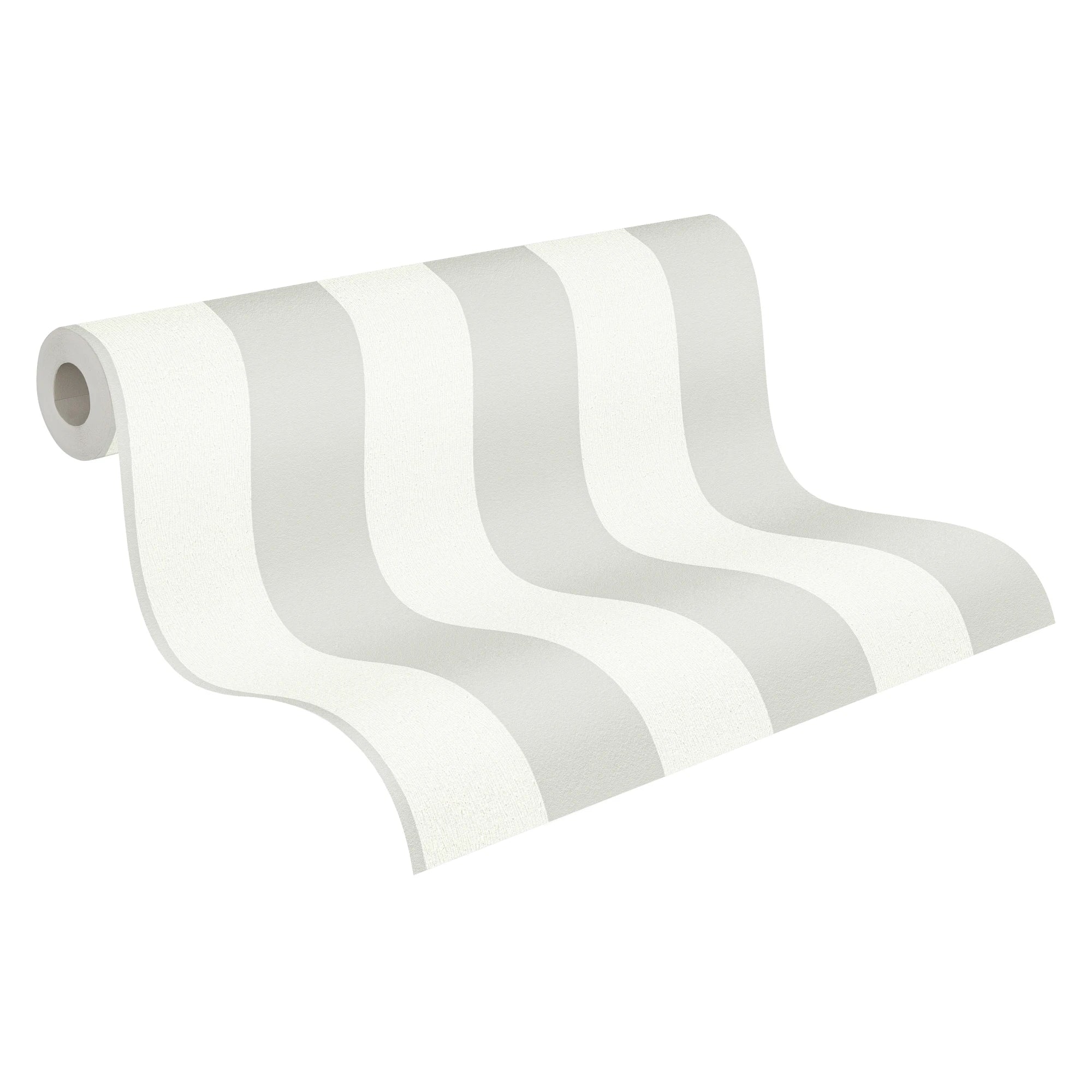 Made Germany-Stripes Grey White Wallpaper Rolls-Non Woven Vinyl-Highly Wash-Resistant for Living Room Hotel School-1005x053m