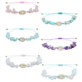 Wholesale Adjustable Beaded Bracelet Opal Amethyst Stone Sea Shell Design Trendy Geometric Style for Women and Men