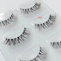 ZM05TD Natural D Curl Russian strip eyelash clear band Faux Mink Lashes russian lash strip