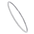 Solid 14K White Gold 1.26 Carat Prong Set Diamonds Tennis Bracelet Moon Shape Design IGI Certified for Women Fashion Jewelry