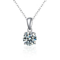 XGP64 Classic Six Claw Moissanite Jewelry Luxury Collar Chain White Gold Plated 925 Sterling Silver Diamond Pendant Necklace