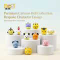 Cute Style Cartoon Animal Series Bells - Painted Metal Jingle Bells With Stoving Varnish Animal Face Loud Ring Pet Collar Charms