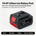 14.4V 4Ah 18650 Lithium Ion Replacement Battery Pack for Cordless Power Tools Direct Insert Slide Battery High Capacity OEM ODM MegaBDM