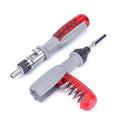 Multi-purpose Ratchet Screwdriver Small One-word plum Blossom Combination Screwdriver Flat-mouth Screwdriver Complete Cross