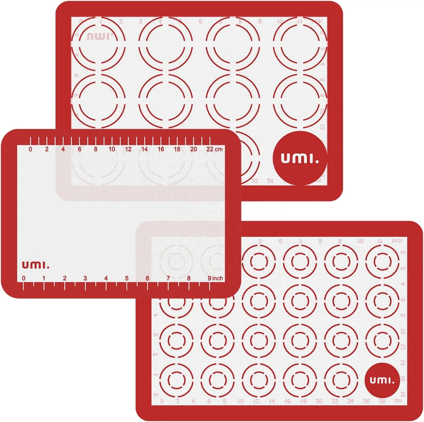 Food Grade Non-stick Reusable Silicone Baking Mat Oven Liner Sheet Round & Square Cake Pan Mat