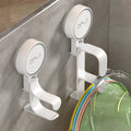 Suction Cup No Nail Portable Wall Mounted Hanging Bathroom Washbasin Holder Hanger Hook for Clothes