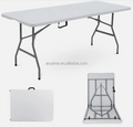 Hot Sales Cheap High-Quality 8FT Rectangle HDPE Plastic Trestle Folding Table for Party