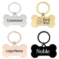 Factory Carved Dog Tag Stainless Steel Paw Print Pet Pendant with Laser Logo Blank Material Engraved Keychain From Factory